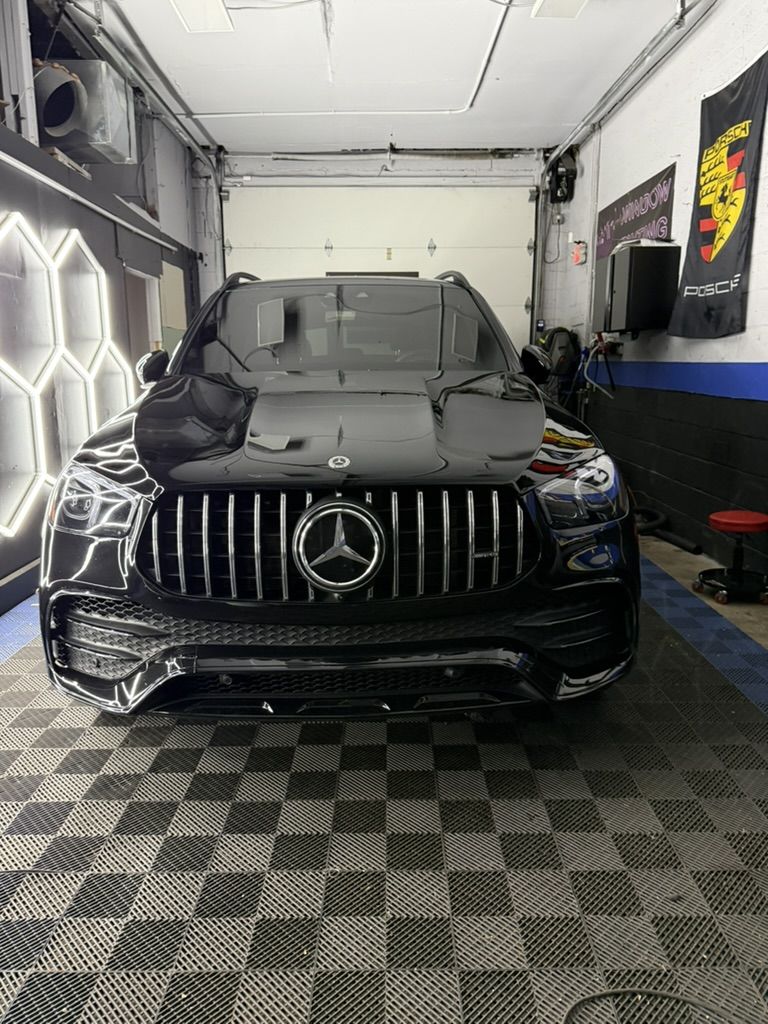 Black Mercedes-Benz GLE in the Zephyr Customz studio